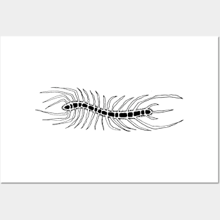 Centipede #1 Insect Horror Scary Tattoo Ink Posters and Art